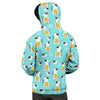 Blue Cat Print Men's Hoodie-grizzshop