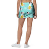 Blue Cat Print Mini Skirt-grizzshop