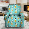 Blue Cat Print Recliner Cover-grizzshop