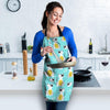 Blue Cat Print Women's Apron-grizzshop