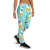 Blue Cat Print Women's Joggers-grizzshop