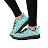 Blue Cat Print Women's Sneakers-grizzshop