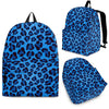Blue Cheetah Leopard Pattern Print Premium Backpack-grizzshop