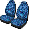 Load image into Gallery viewer, Blue Cheetah Leopard Pattern Print Universal Fit Car Seat Cover-grizzshop