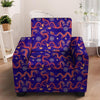 Blue Chinese Dragon Armchair Cover-grizzshop