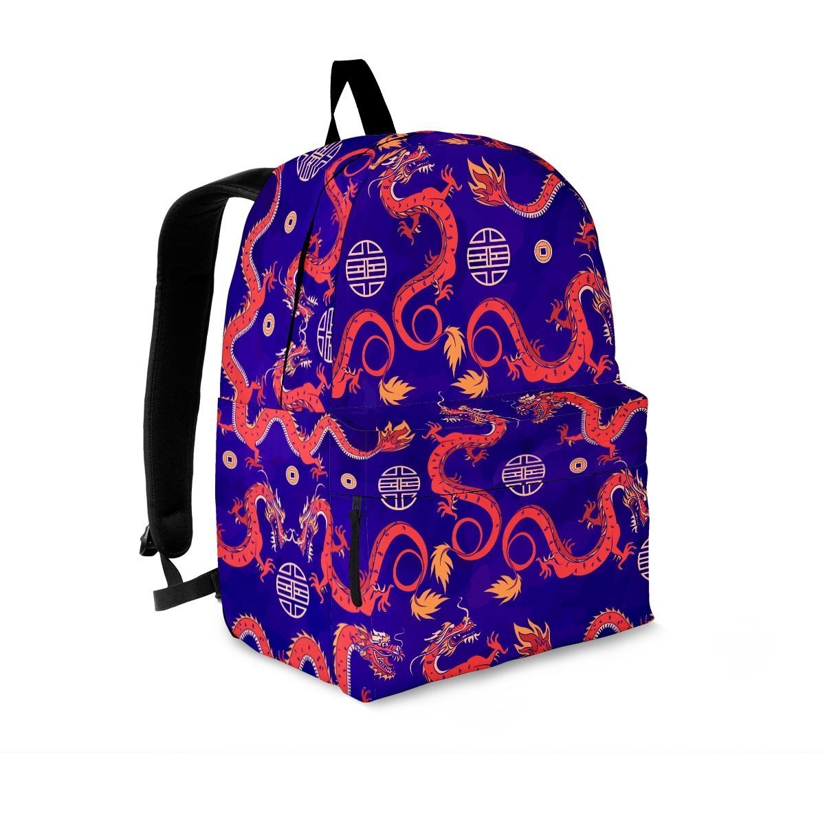 Blue Chinese Dragon Backpack-grizzshop