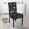 Blue Chinese Dragon Floral Print1 Chair Cover-grizzshop