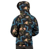 Blue Chinese Dragon Floral Print1 Men's Hoodie-grizzshop