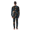 Blue Chinese Dragon Floral Print1 Men's Pajamas-grizzshop