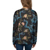 Blue Chinese Dragon Floral Print1 Women's Sweatshirt-grizzshop