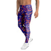 Blue Chinese Dragon Men's Leggings-grizzshop