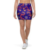 Blue Chinese Dragon Mini Skirt-grizzshop