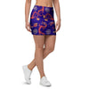 Blue Chinese Dragon Mini Skirt-grizzshop