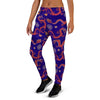 Blue Chinese Dragon Women's Joggers-grizzshop