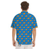 Blue Cocker spaniel Print Pattern Men's Short Sleeve Shirts-grizzshop