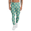 Blue Cupid And Heart Print Pattern Men's Leggings-grizzshop