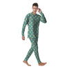 Blue Cupid And Heart Print Pattern Men's Pajamas-grizzshop