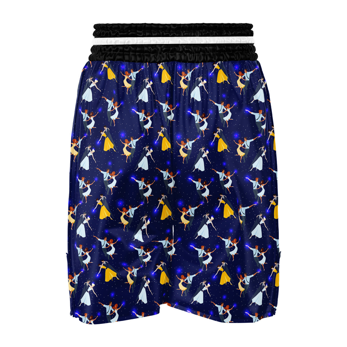 Blue Dancer Print Pattern Boxing Shorts-grizzshop