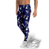 Blue Dancer Print Pattern Men's Leggings-grizzshop