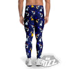 Blue Dancer Print Pattern Men's Leggings-grizzshop