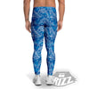 Blue Dolphins Ethnic Print Pattern Men's Leggings-grizzshop