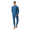 Blue Dolphins Ethnic Print Pattern Men's Pajamas-grizzshop