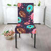 Blue Donut Pattern Print Chair Cover-grizzshop