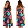 Blue Donut Pattern Print Dress-grizzshop