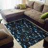 Blue Dream Catcher Feather Floor Mat-grizzshop