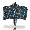 Blue Dream Catcher Feather Pattern Print Hooded Blanket-grizzshop