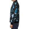 Blue Dream Catcher Feather Pattern Print Men's Bomber Jacket-grizzshop