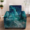 Blue Galaxy Space Armchair Cover-grizzshop