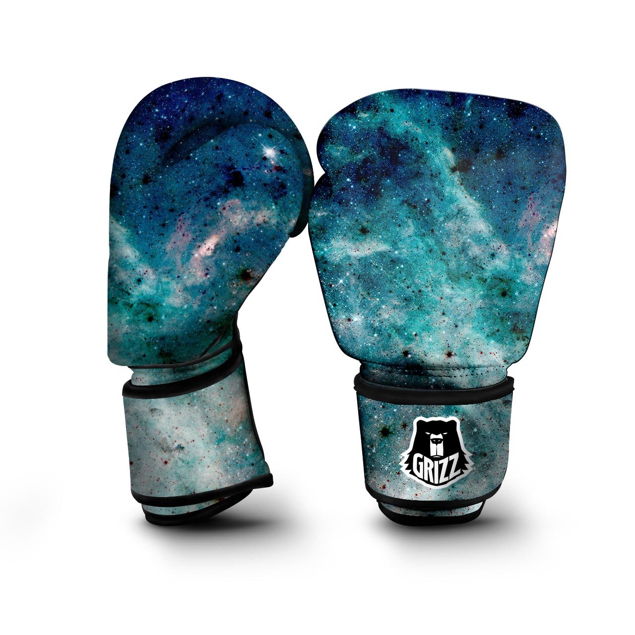 Blue Galaxy Space Boxing Gloves-grizzshop