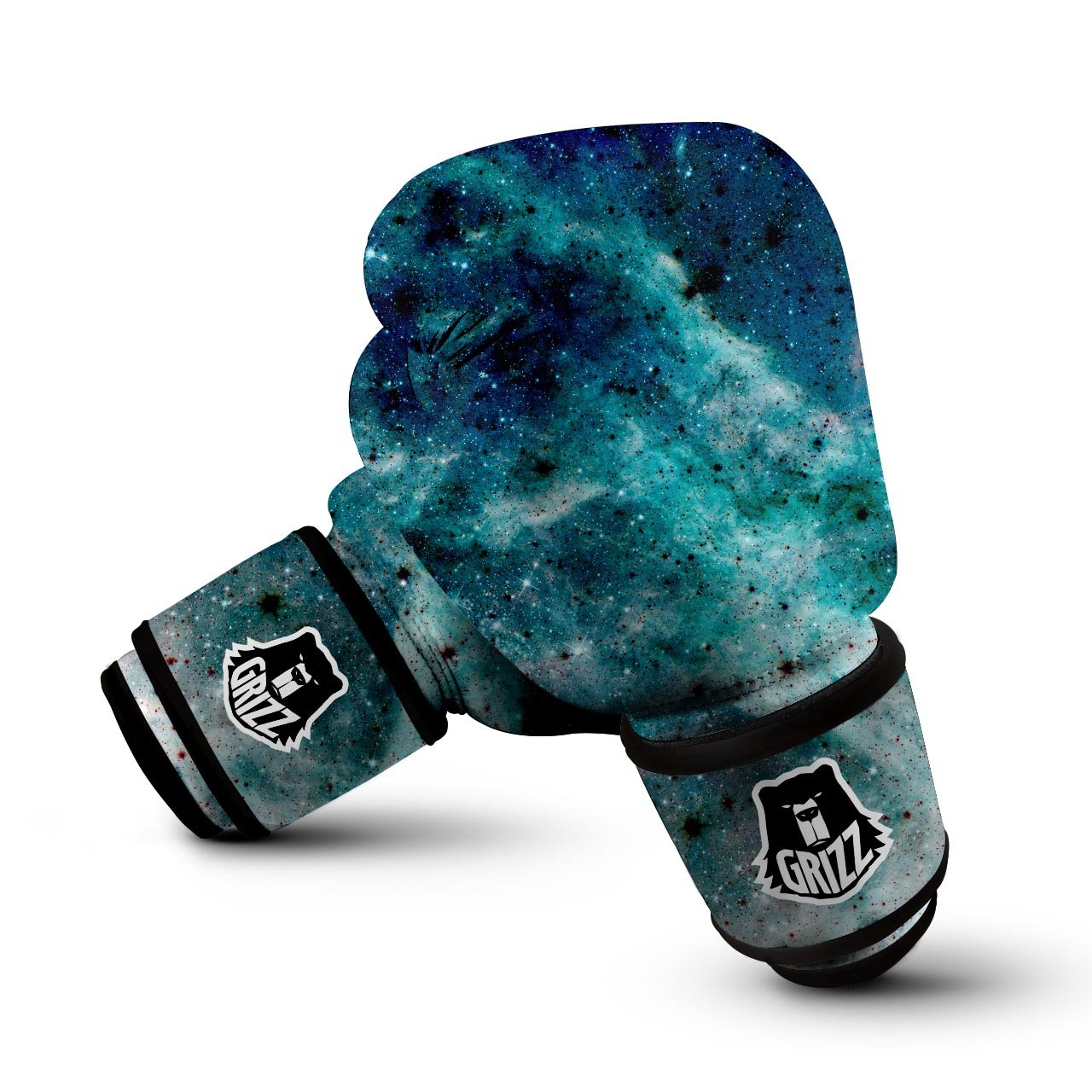 Blue Galaxy Space Boxing Gloves-grizzshop