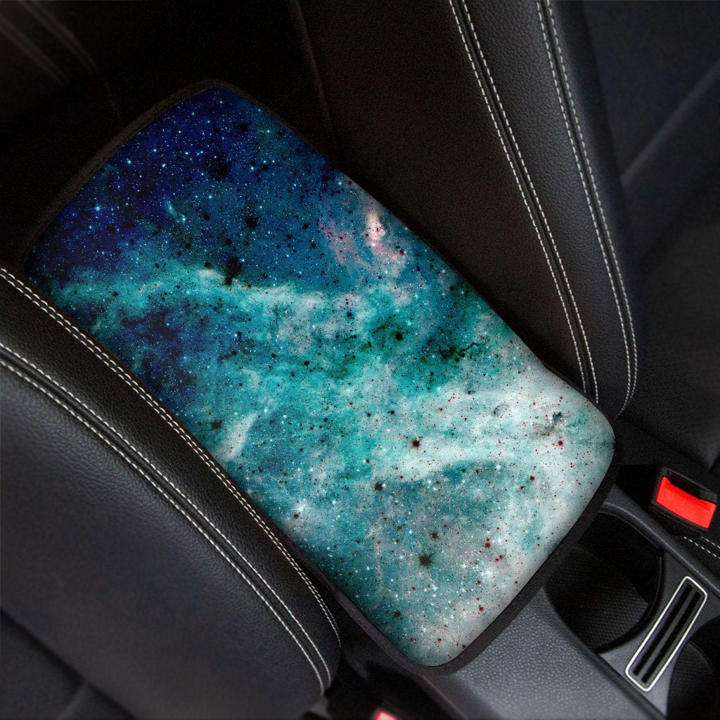 Blue Galaxy Space Car Console Cover-grizzshop