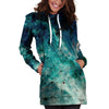 Blue Galaxy Space Hoodie Dress-grizzshop