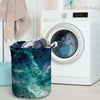 Blue Galaxy Space Laundry Basket-grizzshop