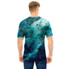 Blue Galaxy Space Men T Shirt-grizzshop