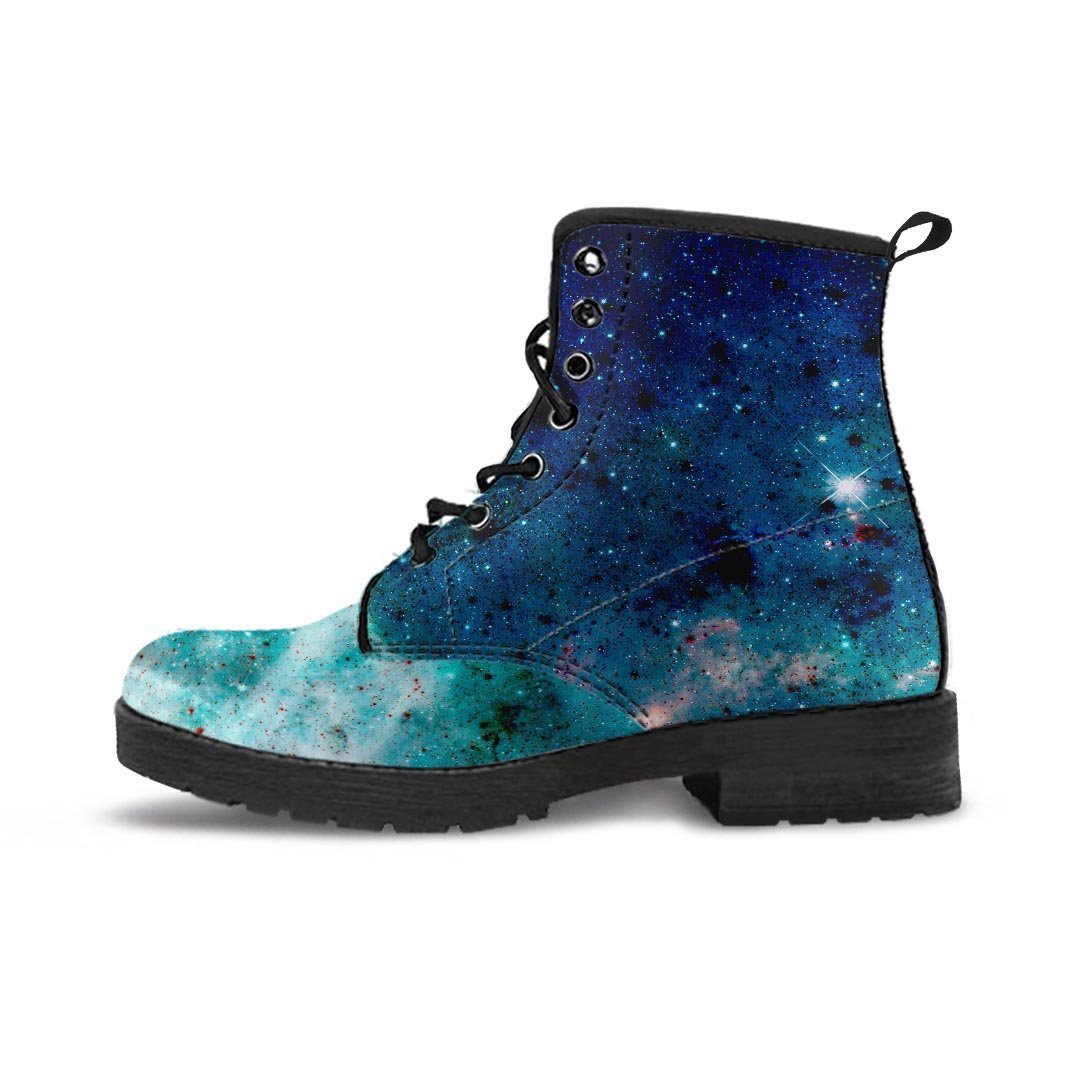 Blue Galaxy Space Men's Boots-grizzshop