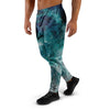 Blue Galaxy Space Men's Joggers-grizzshop