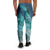 Blue Galaxy Space Men's Joggers-grizzshop