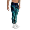 Blue Galaxy Space Men's Leggings-grizzshop