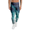 Blue Galaxy Space Men's Leggings-grizzshop