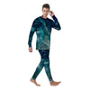 Blue Galaxy Space Men's Pajamas-grizzshop