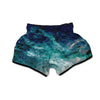 Blue Galaxy Space Muay Thai Boxing Shorts-grizzshop