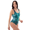 Blue Galaxy Space One Piece Swimsuite-grizzshop