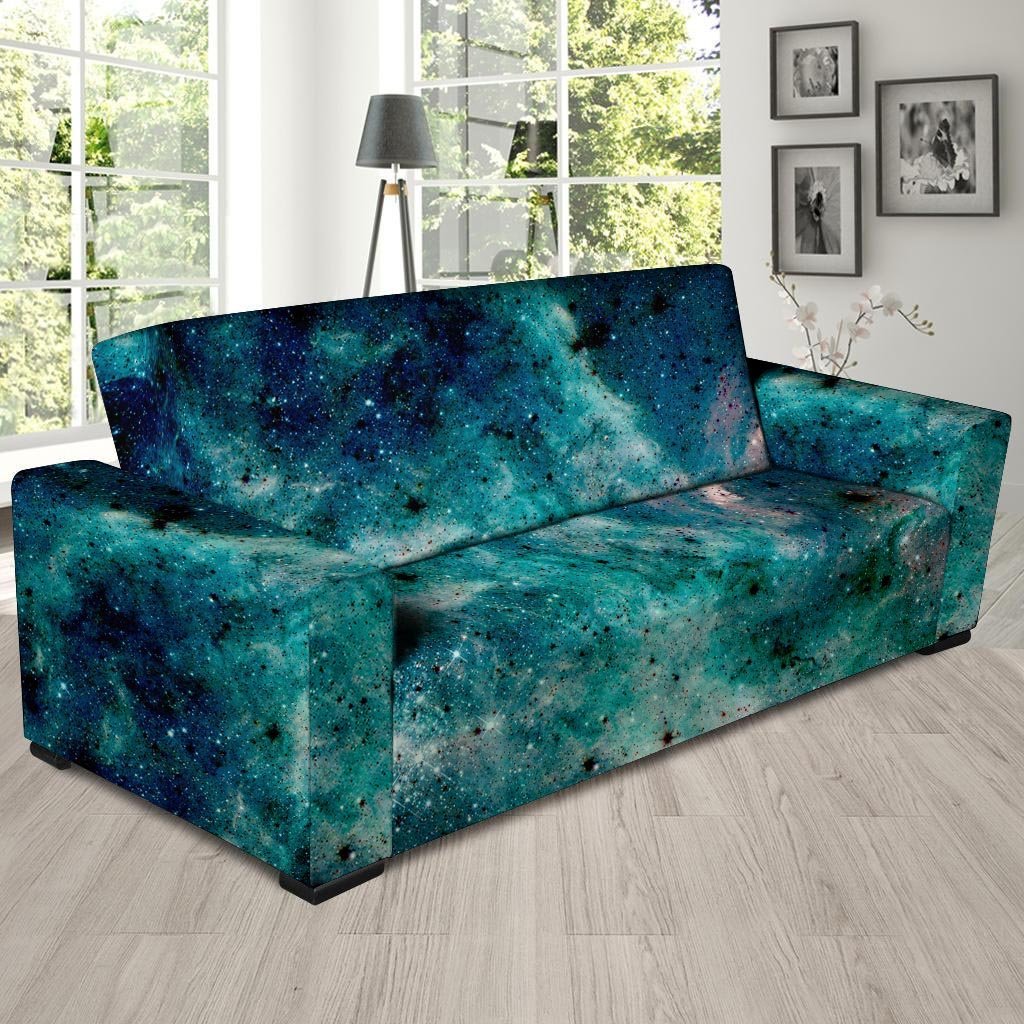 Blue Galaxy Space Sofa Cover-grizzshop