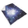 Blue Galaxy Space Stardust Print Throw Blanket-grizzshop