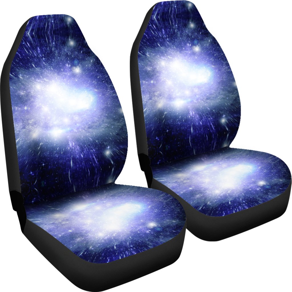 Blue Galaxy Space Stardust Print Universal Fit Car Seat Cover-grizzshop