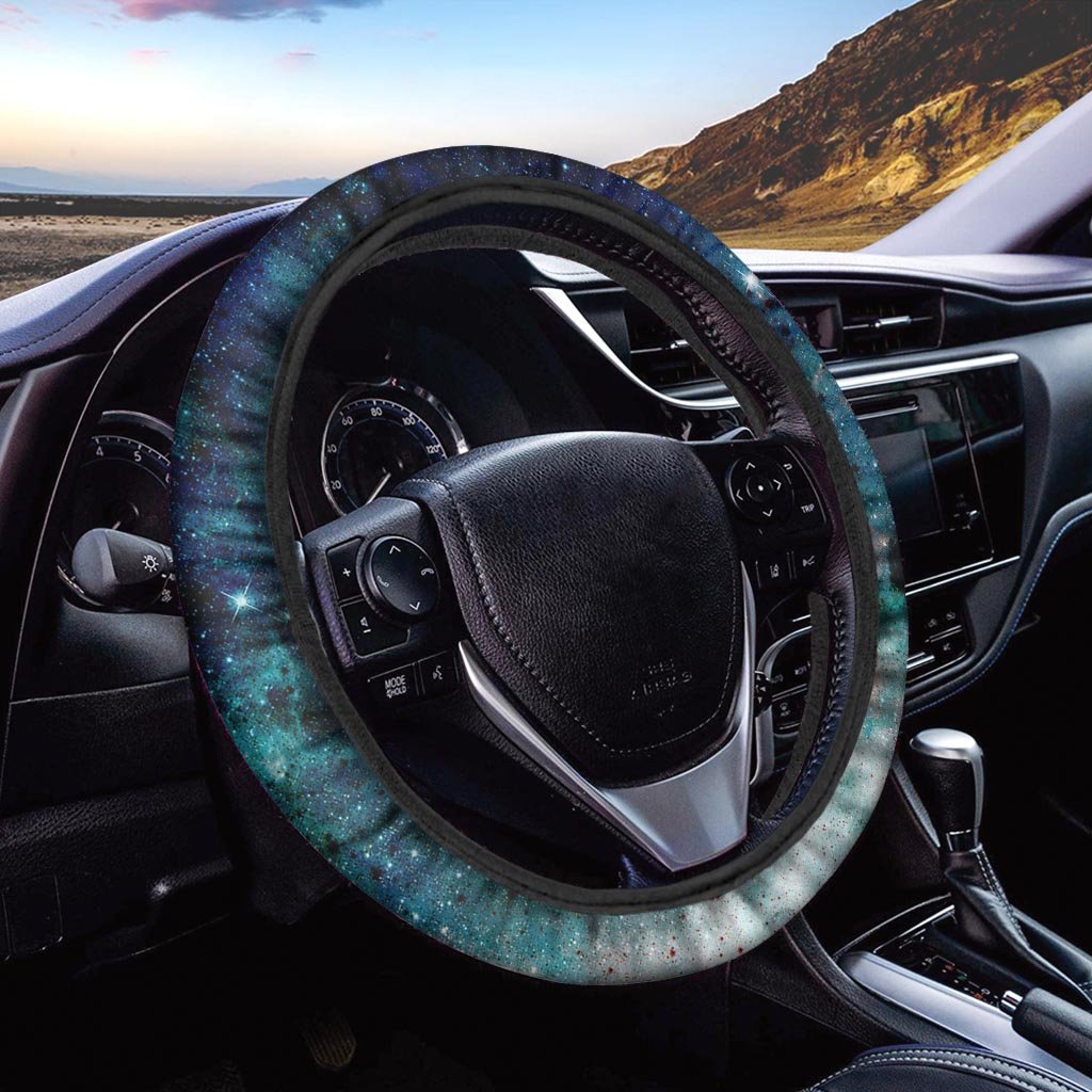 Blue Galaxy Space Steering Wheel Cover-grizzshop